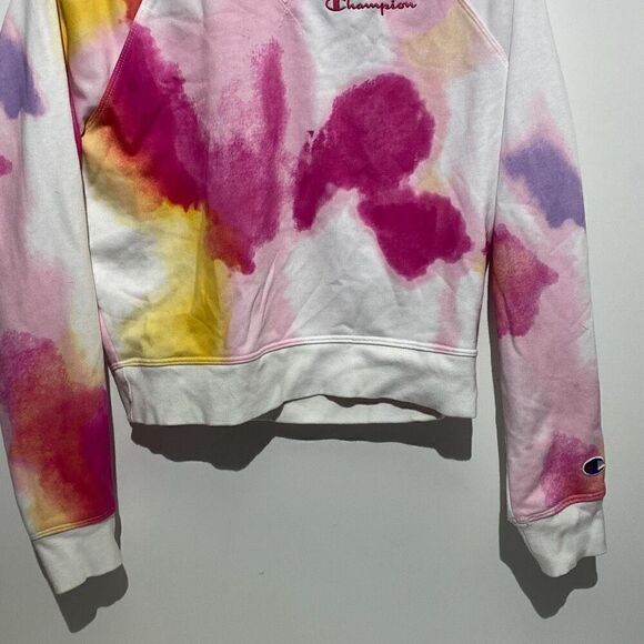 Champion Women's Multicolor Pullover Crew Neck Long Sleeve Sweatshirt Size Small - Picture 2 of 7